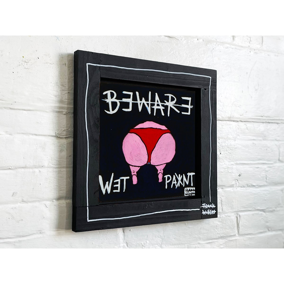 BEWARE OF THE WET PAINT framed 01 - Frank Willems