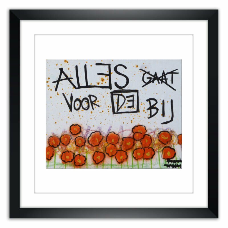 Limited prints - ALLES GAAT VOORBIJ framed - Frank Willems