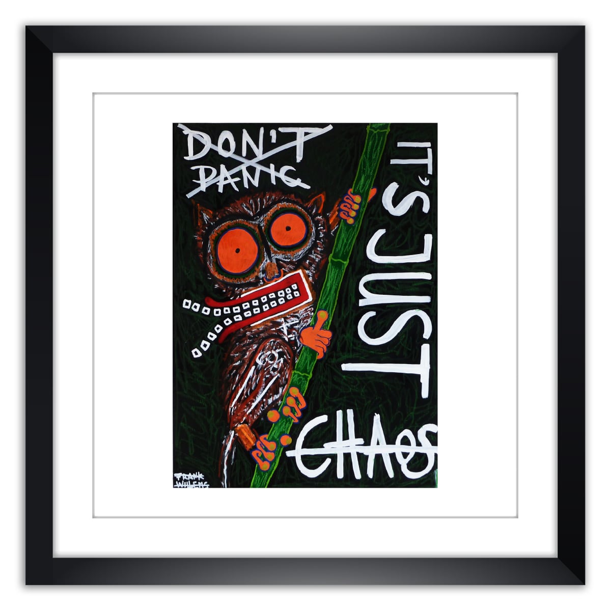 Limited prints - DON'T PANIC framed - Frank Willems
