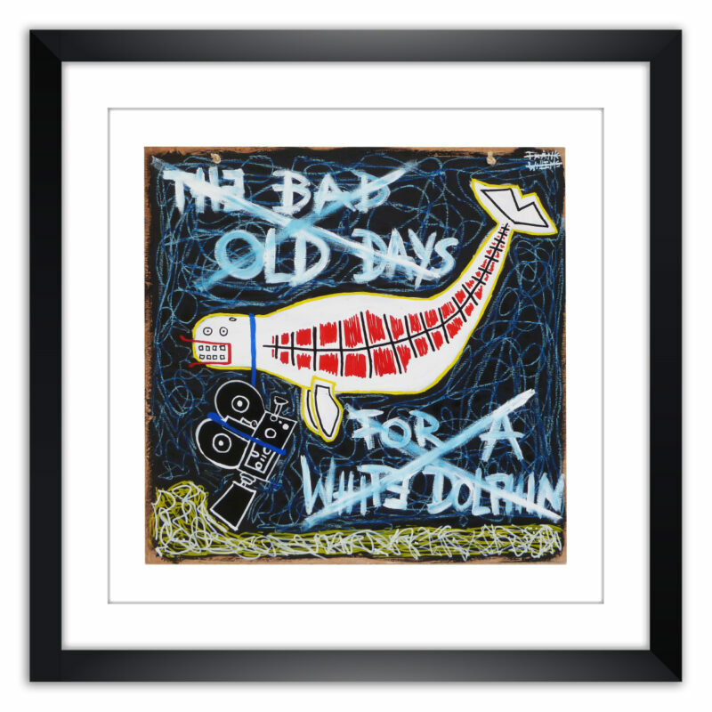 Limited prints - THE BAD OLD DAY OF A WHITE DOLPHIN framed - Frank Willems