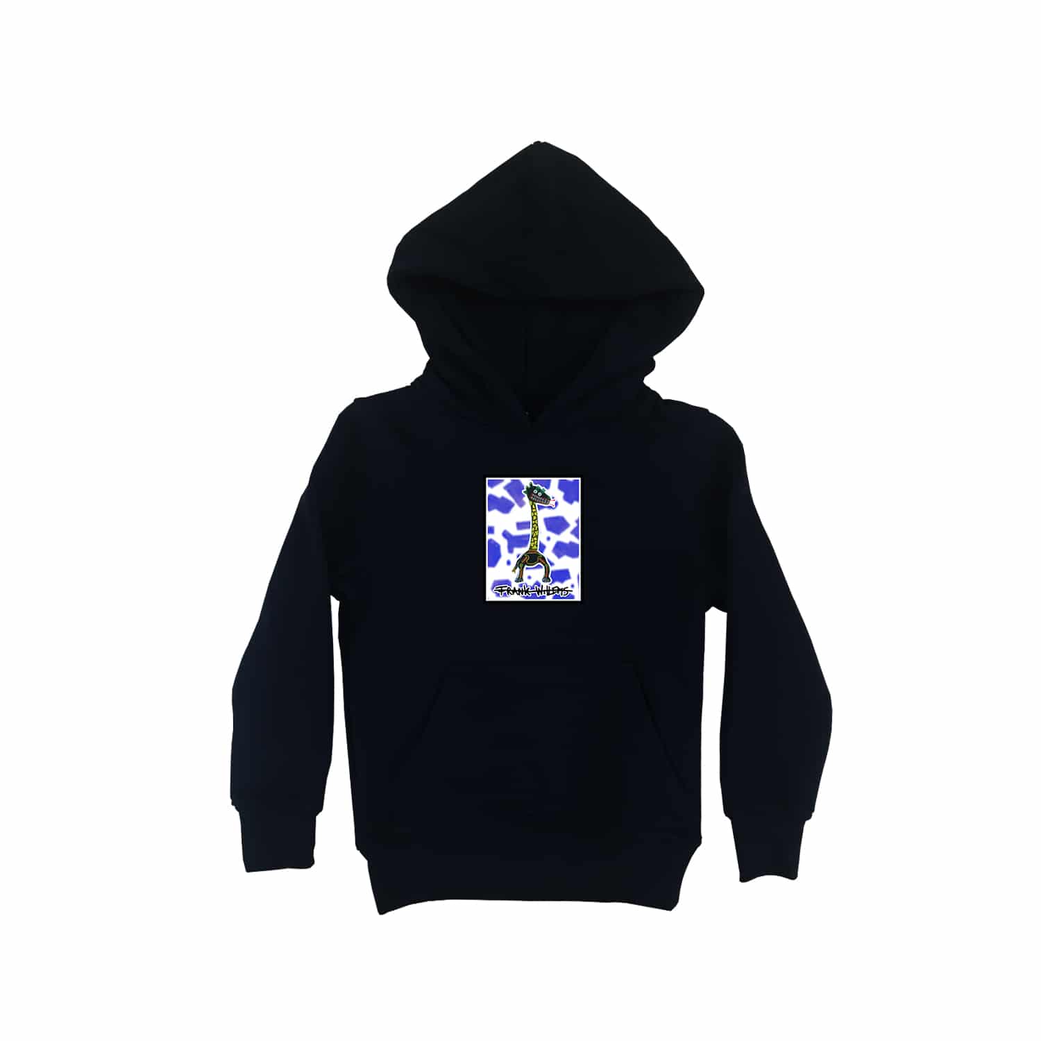 KIDS HOODIE - CRICK IN NECK - BLACK