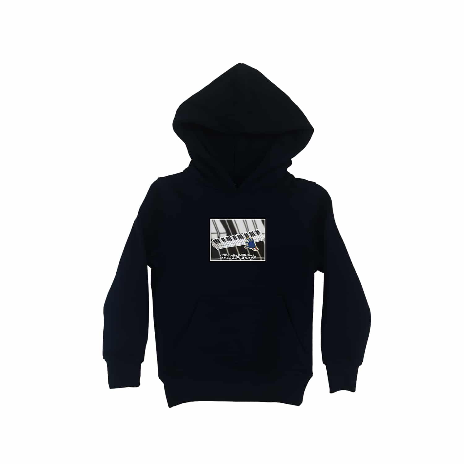 KIDS HOODIE - ONE PRESS CLOSER TO MUSIC - BLACK