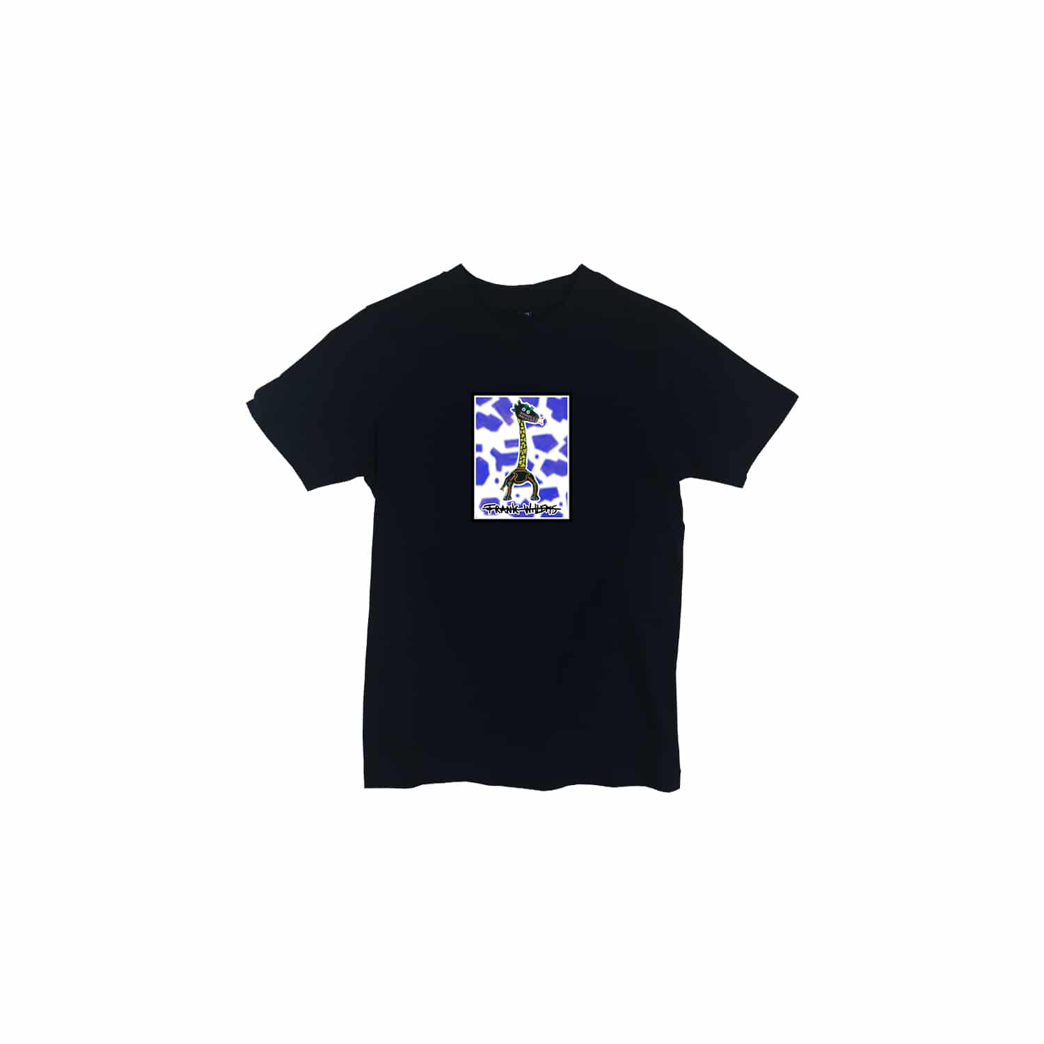 KIDS T-SHIRT - CRICK IN NECK - BLACK