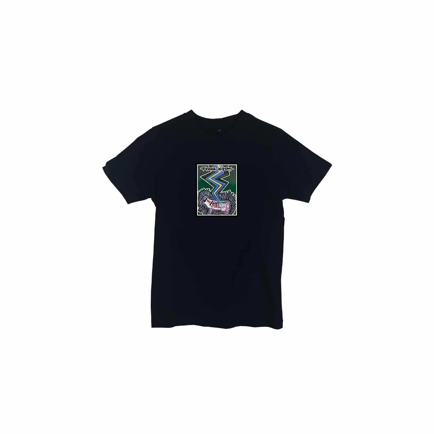 KIDS T-SHIRT - SILVER COLORED COW - BLACK