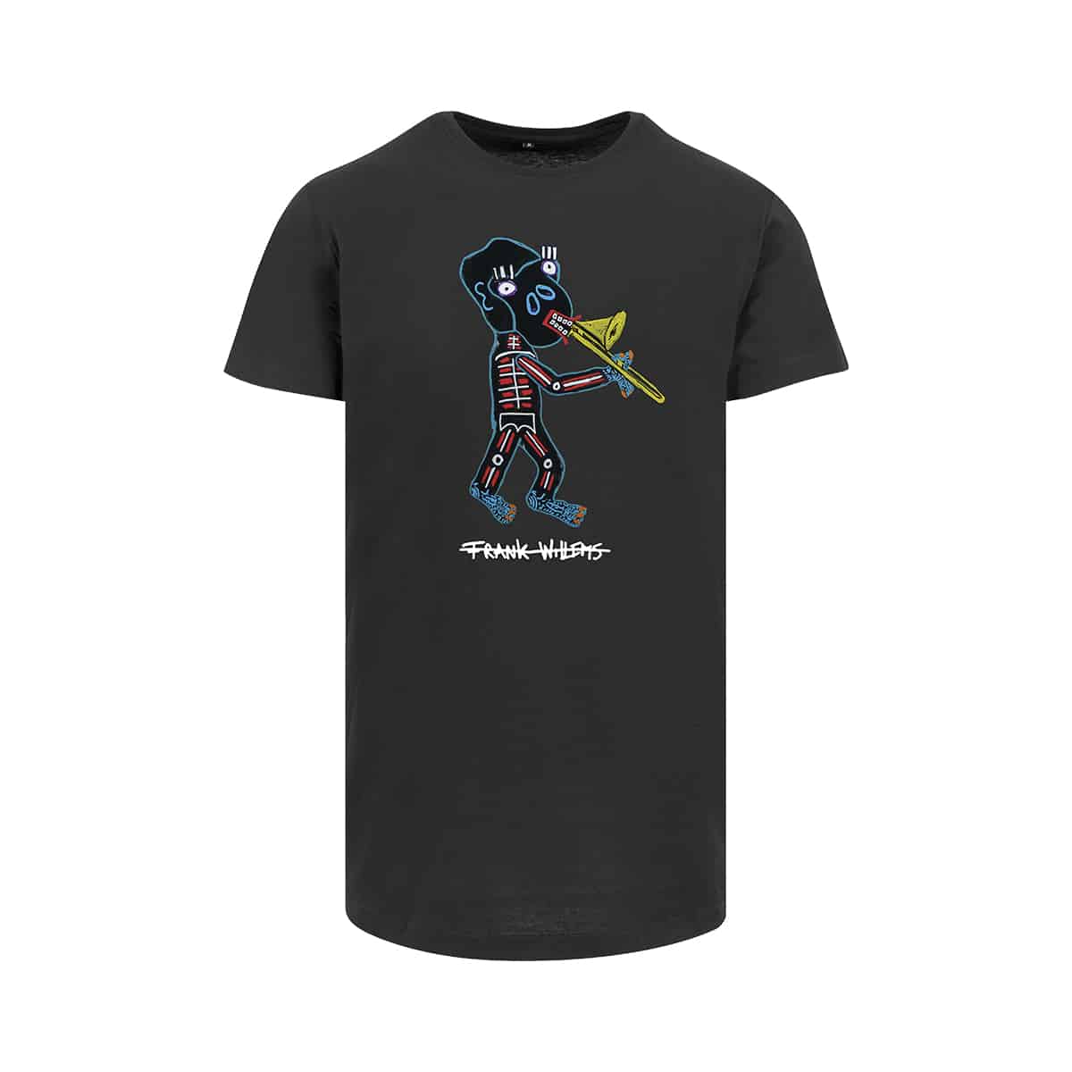 T-SHIRT (Longfit) - EL MONO TROMBONISTA - BLACK