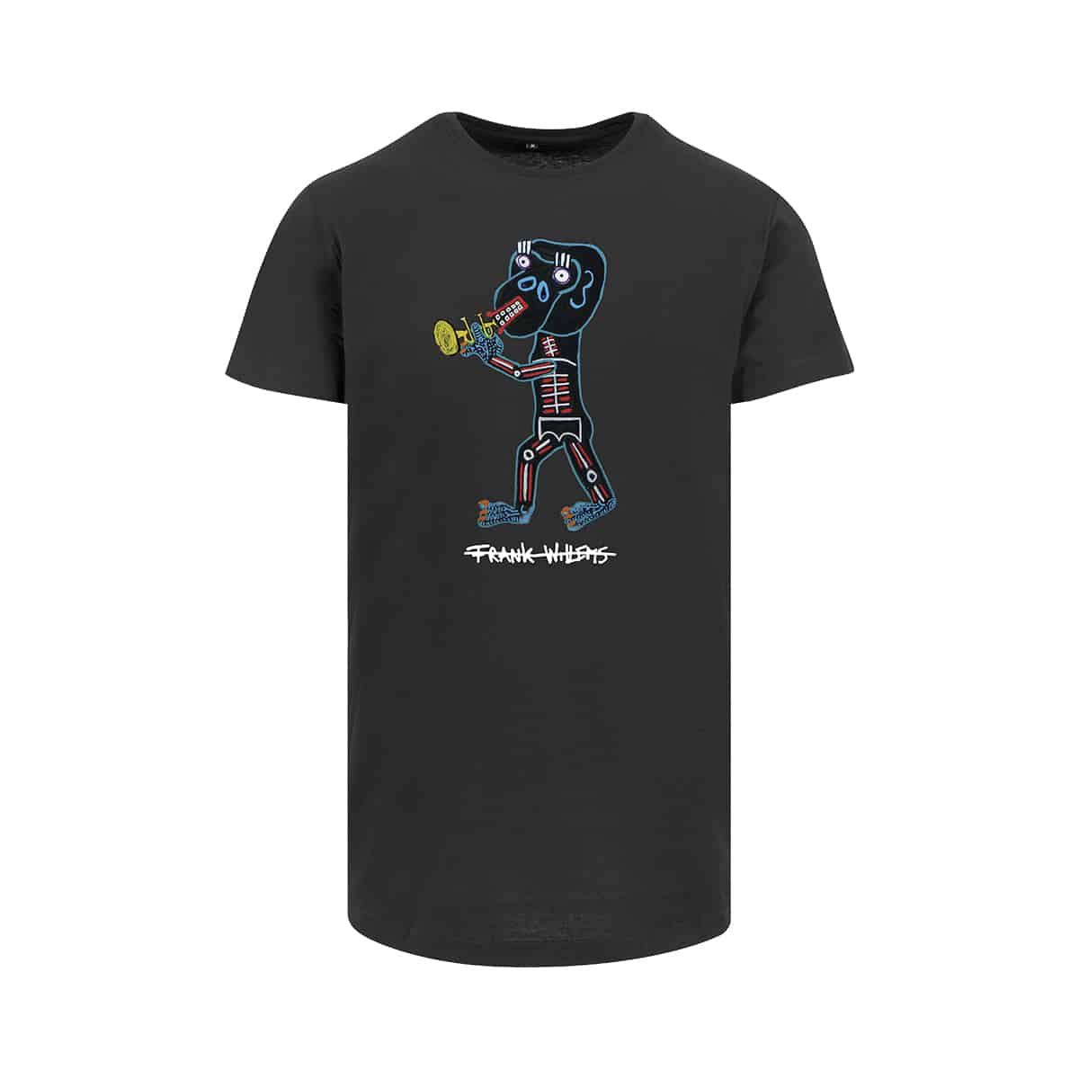 T-SHIRT (Longfit) - EL MONO TROMPETISTA - BLACK