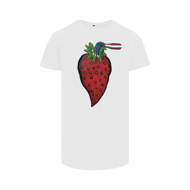 Frank Willems - Longfit T-shirt - Yummy Strawberry - WHT
