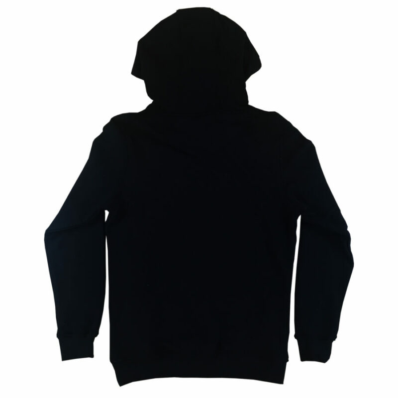 HOODIE - SILVER COLORED COW - BLACK