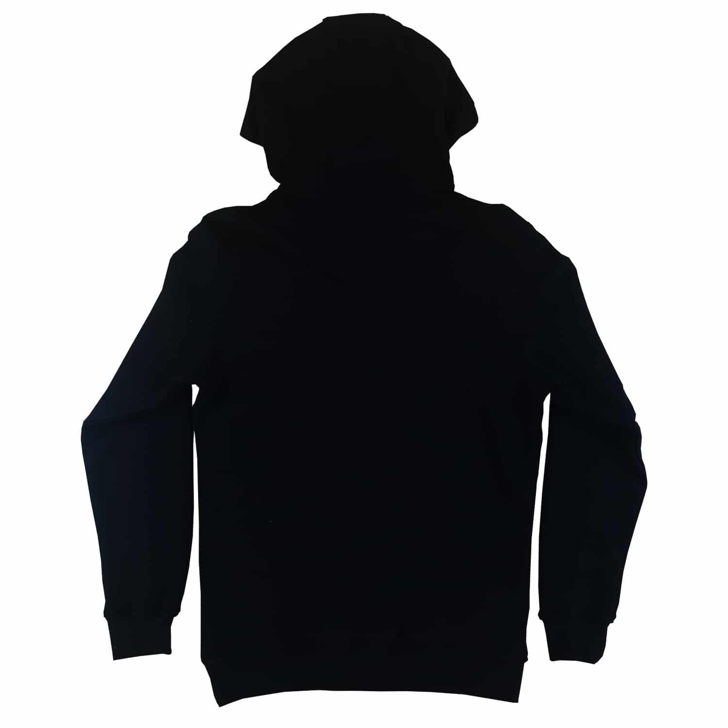 HOODIE - XS - SILVER COLORED COW - BLACK