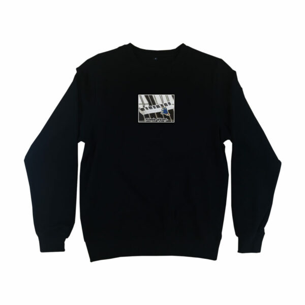 SWEATER - ONE PRESS CLOSER TO MUSIC - BLACK
