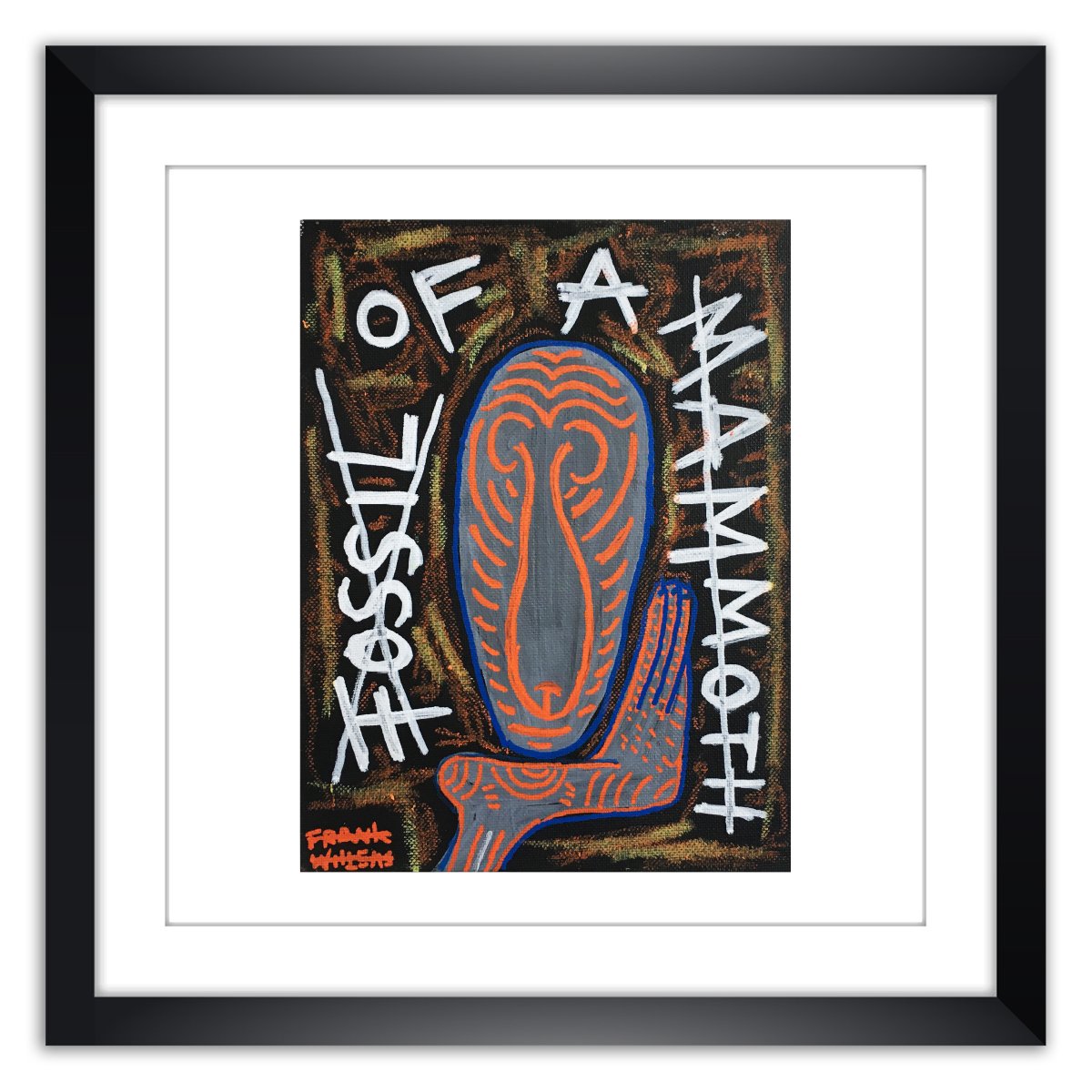 Limited prints - FOSSIL OF A MAMMOTH framed - Frank Willems