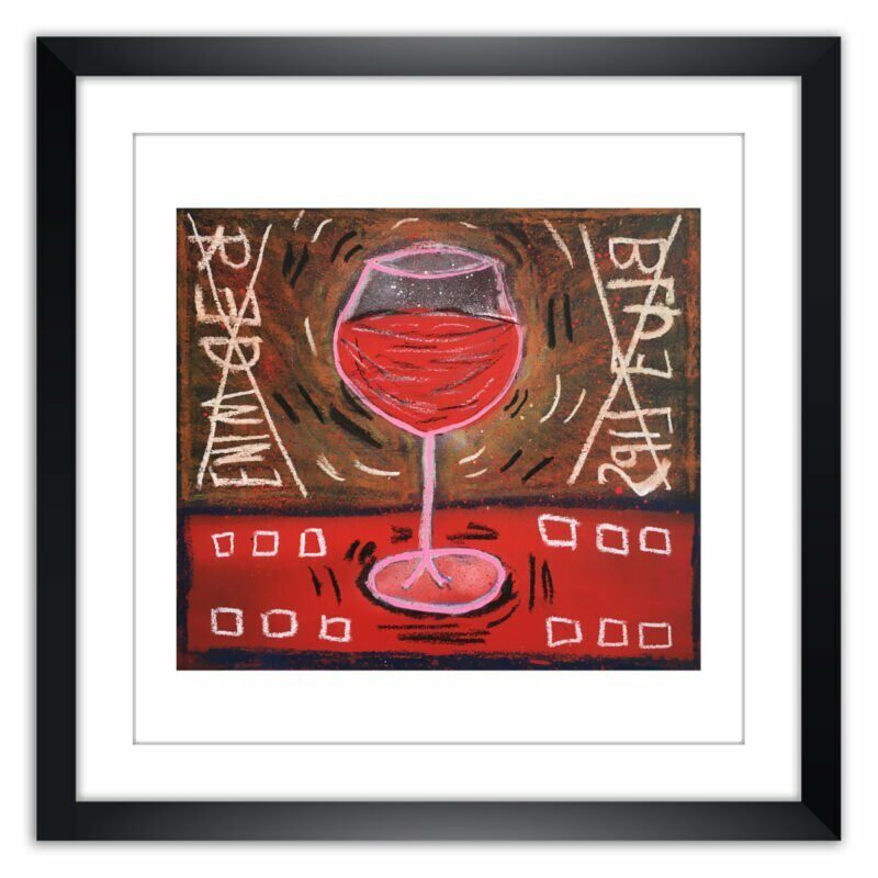 Limited Edt. Art Print – RED WINE BLUE LIPS