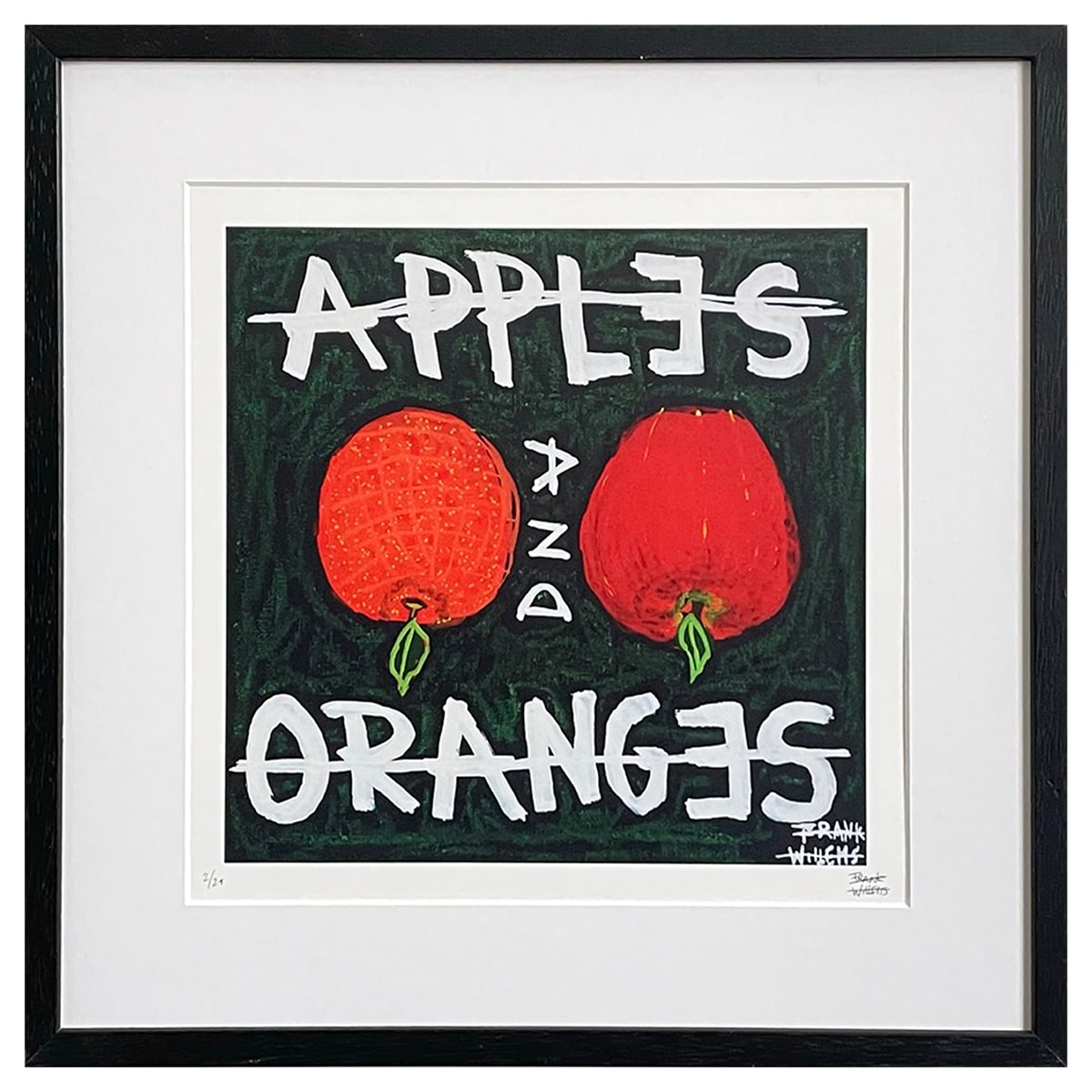 Limited Edt Art Prints - APPLES AND ORANGES - Frank Willems