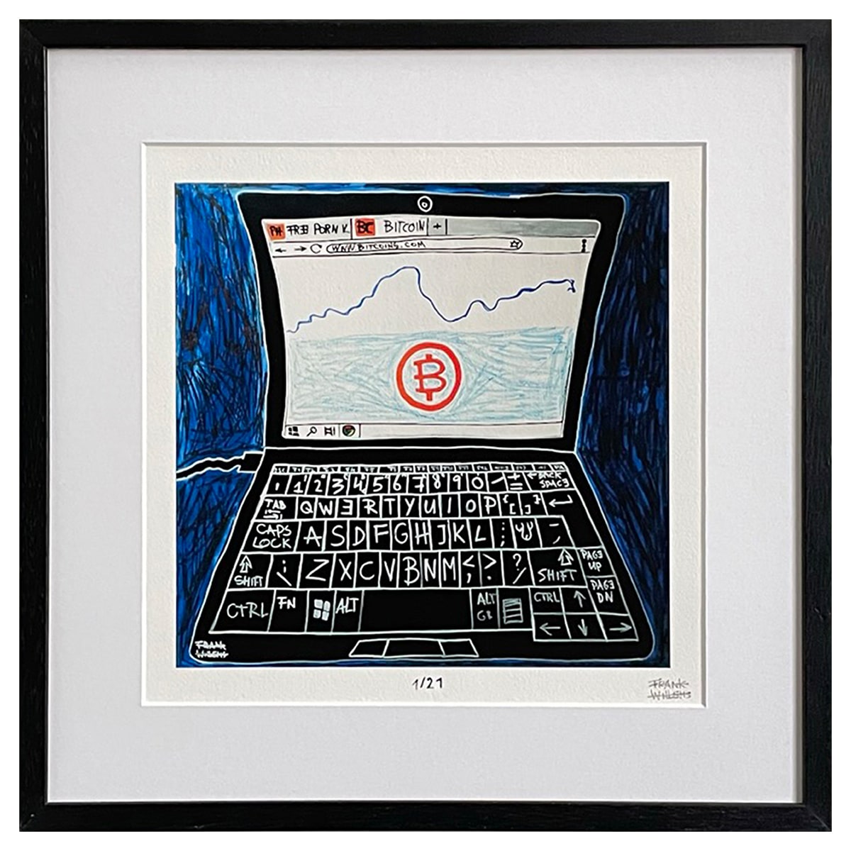 Limited Edt Art Prints - BITCOIN - Frank Willems