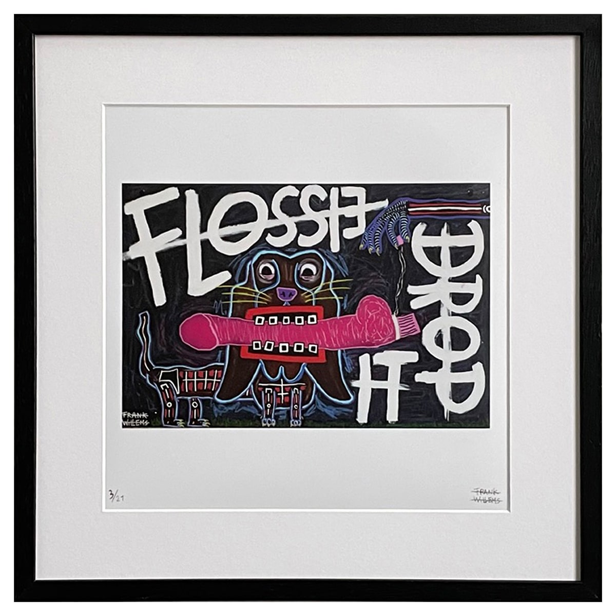 Limited Edt Art Prints - FLOSSIE, DROP IT! - Frank Willems
