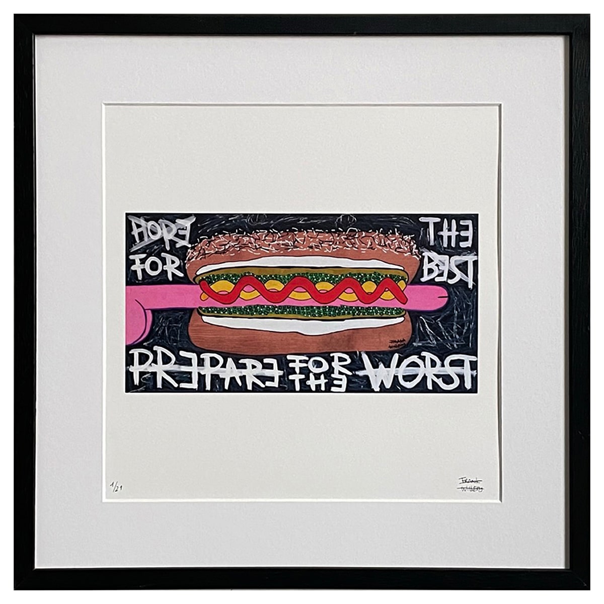 Limited Edt. Art Print – HOPE FOR THE BEST, PREPARE FOR THE WORST