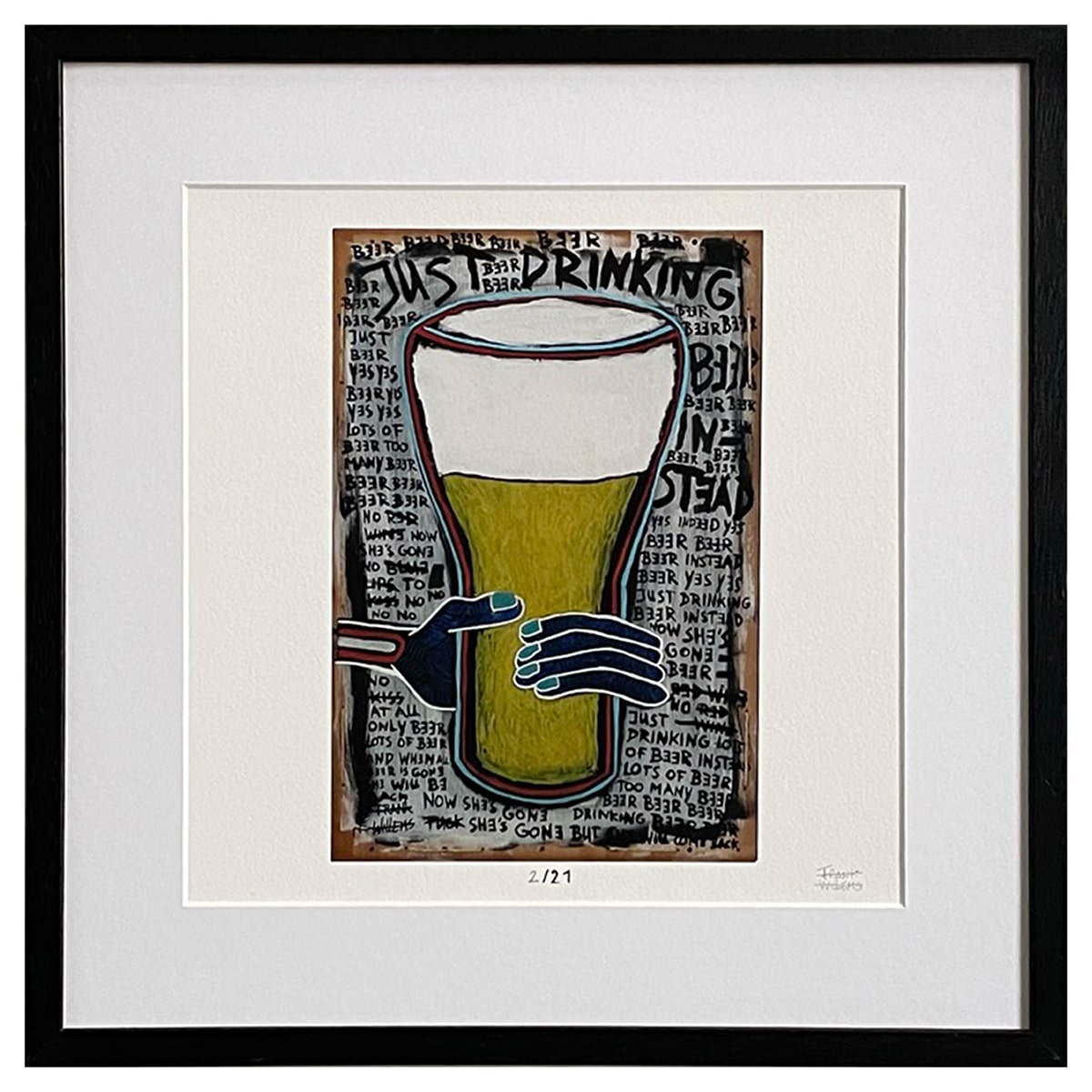 Limited Edt. Art Print – JUST DRINKING BEER INSTEAD