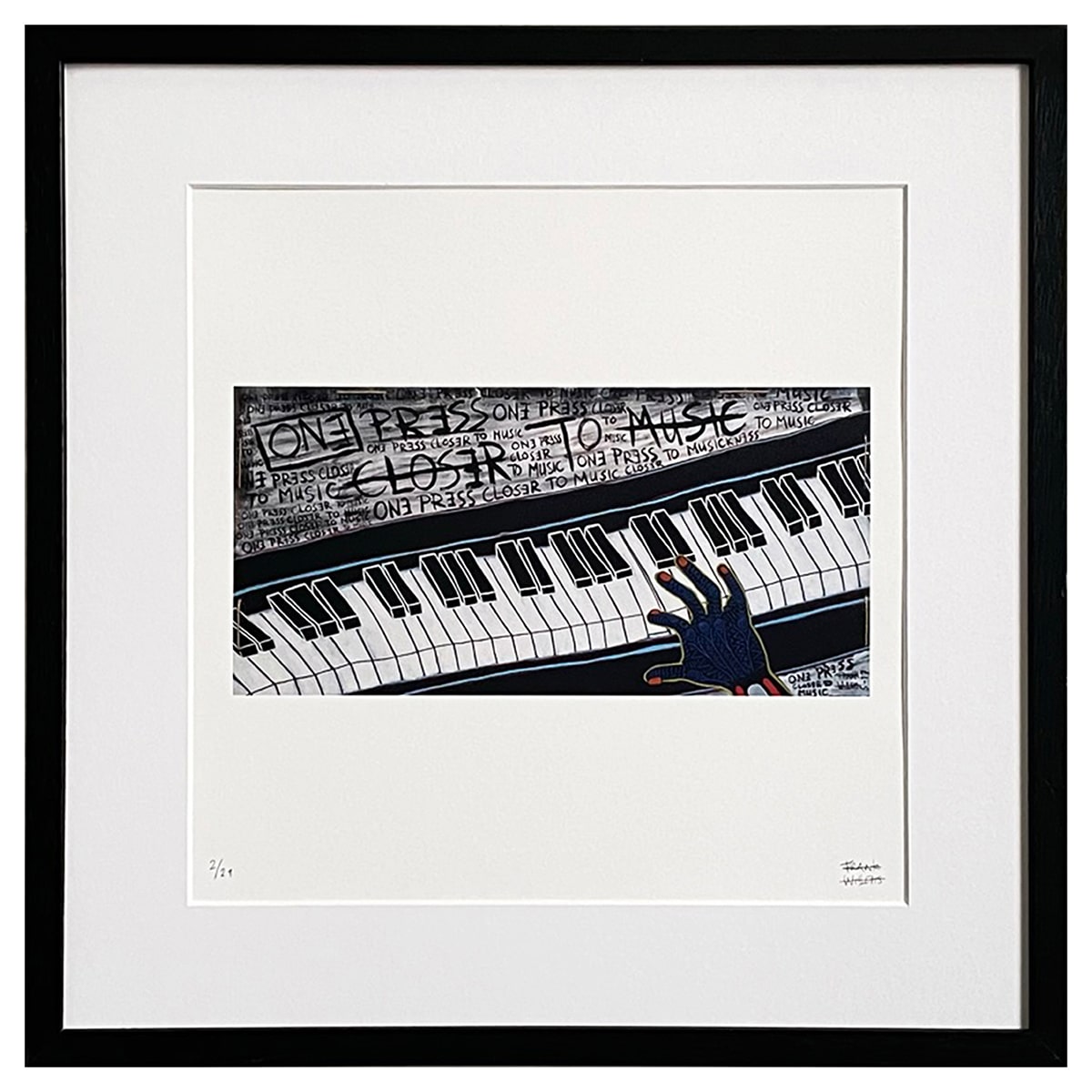 Limited Edt Art Prints - ONE PRESS CLOSER TO MUSIC - Frank Willems