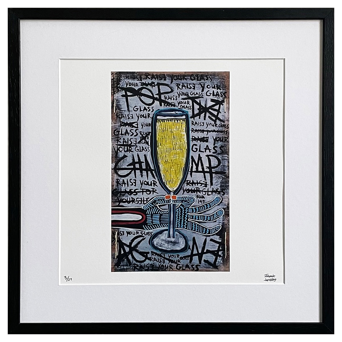 Limited Edt. Art Print – POP THE CHAMPAGNE