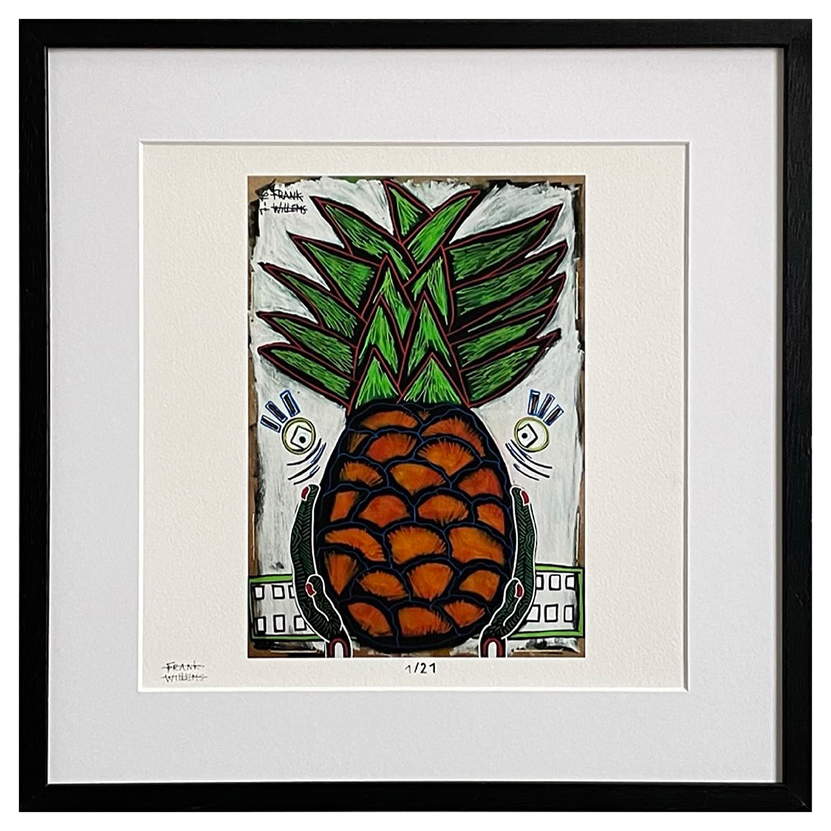 Limited Edt Art Prints - YUMMY PINEAPPLE - Frank Willems