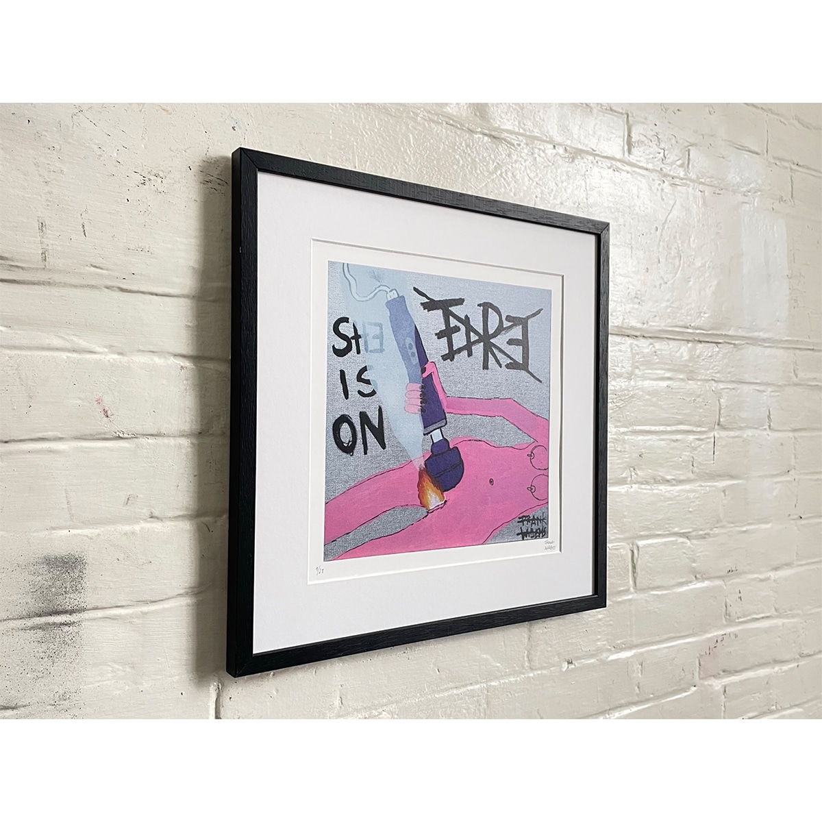 Limited Edt Art Prints -_0000_0_0000_SHE IS ON FIRE 01 - Frank Willems