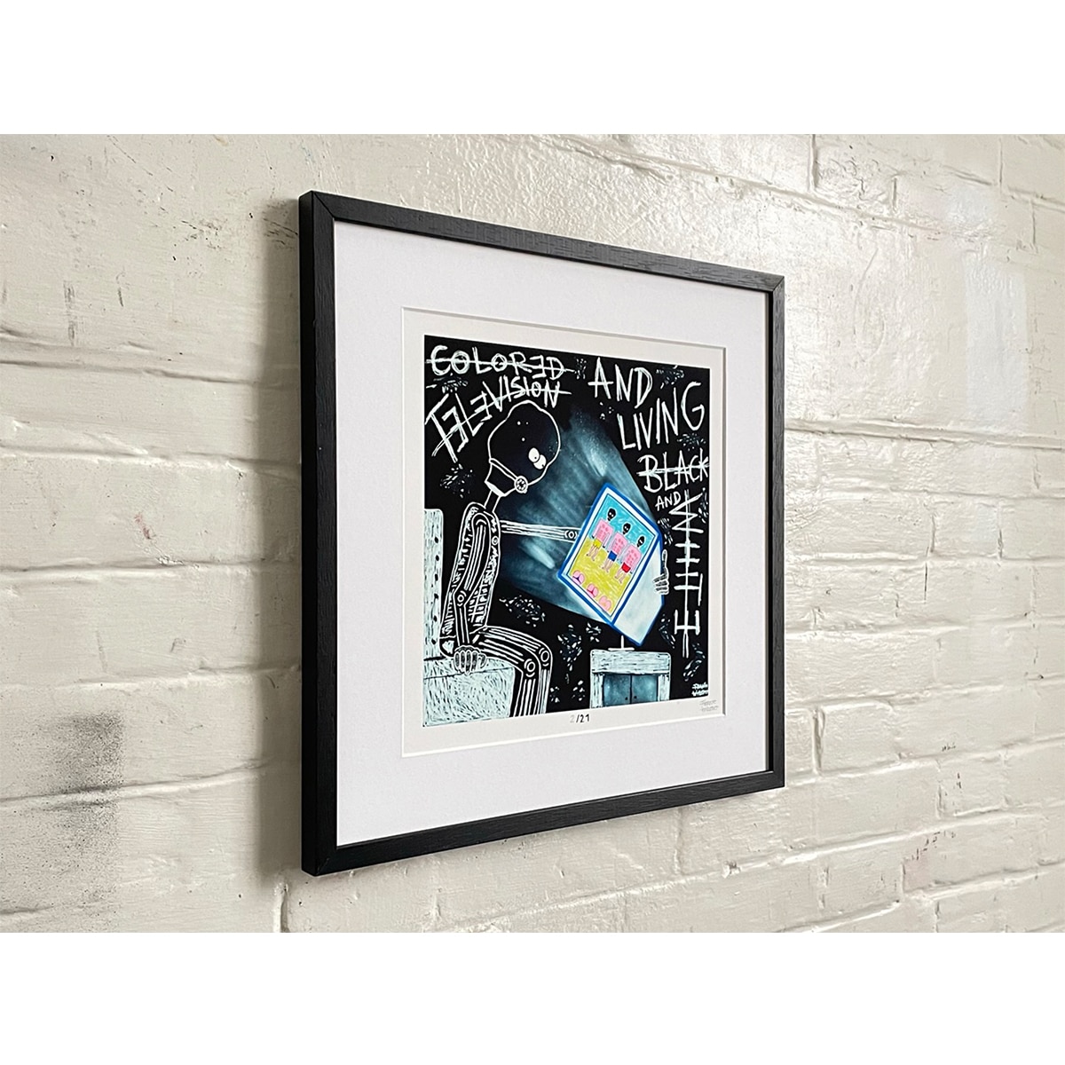 Limited Edt Art Prints -_0000__0000_COLORED TELEVISION 01 - Frank Willems