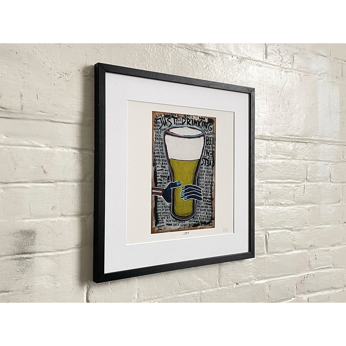 Limited Edt. Art Print – JUST DRINKING BEER INSTEAD