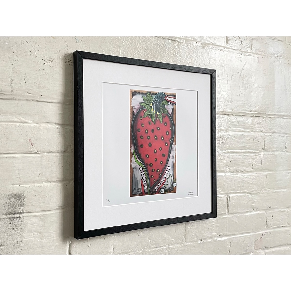 Limited Edt Art Prints -_0000__0000_YUMMY STRAWBERRY 01 - Frank Willems