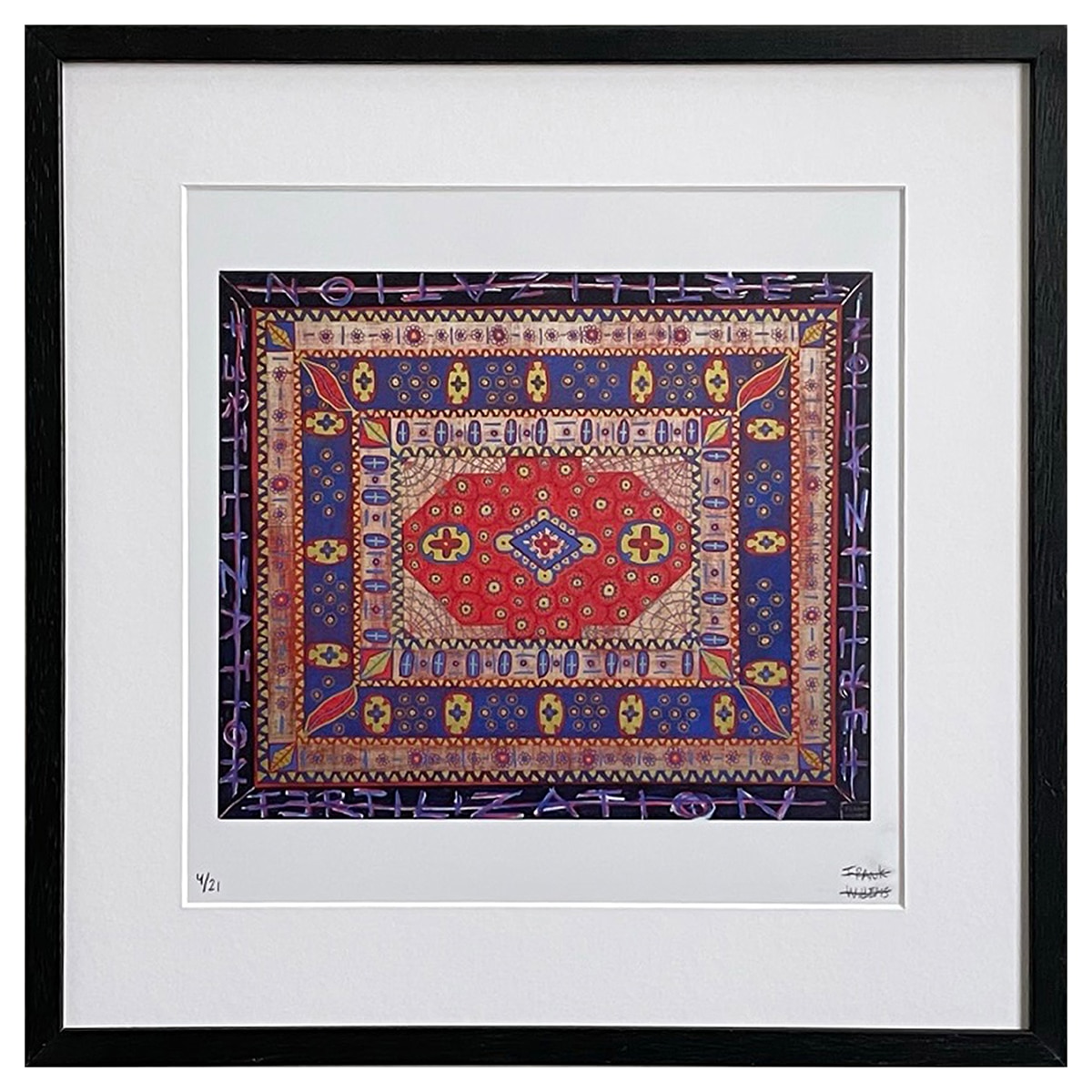 Limited Edt Art Prints - PERSIAN CARPET - 'FERTILIZATION' - Frank Willems