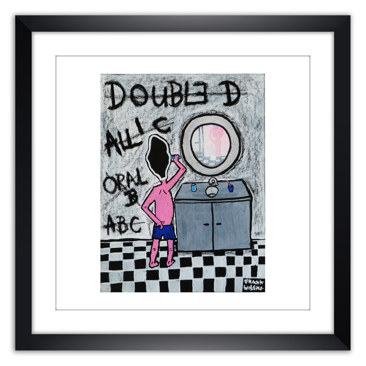 Limited prints - ABC DOUBLE D framed - Frank Willems