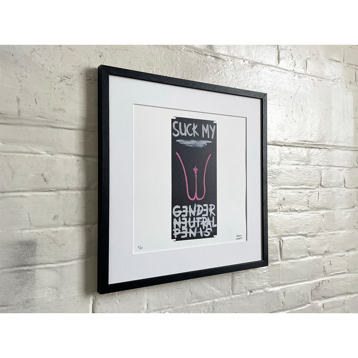 Limited Edt Art Prints -_0000_SUCK MY GENDER NEUTRAL PENIS 01 - Frank Willems