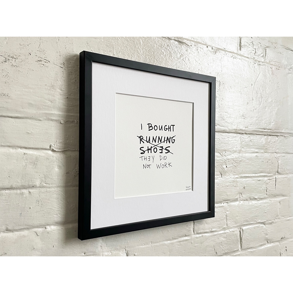 Limited Edt Text Prints -_0000_RUNNING SHOES 01 - Frank Willems