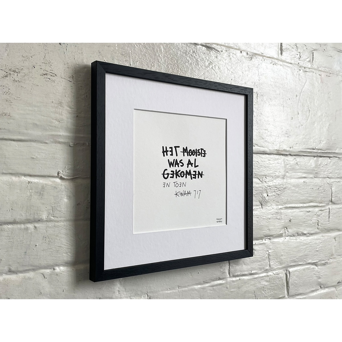 Limited Edt Text Prints -_0000_HET MOOISTE WAS AL GEKOMEN 01 - Frank Willems