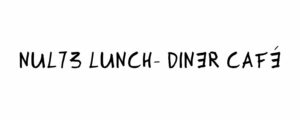button nul73 lunch- diner café - zwarte tekst - Frank Willems
