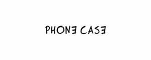 button phone case - zwarte tekst - Frank Willems