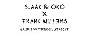 button sjaak en oko x frank willems galerie waterbol - zwarte tekst - Frank Willems