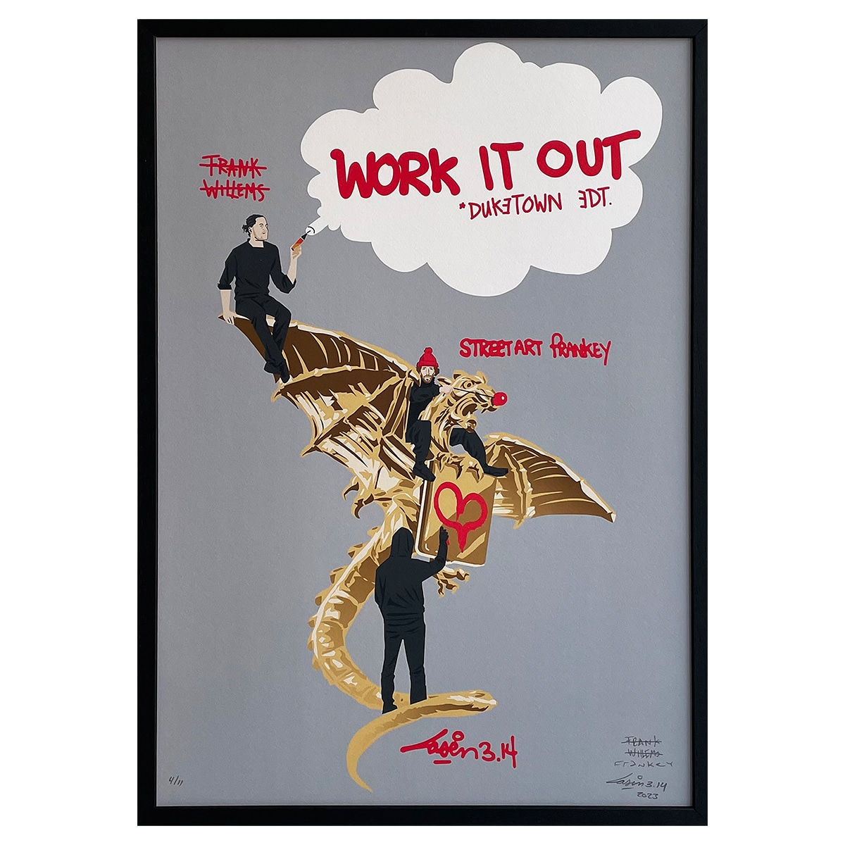 Limited Edition Art Print - A2 - WORK IT OUT *Duketown Edt.*