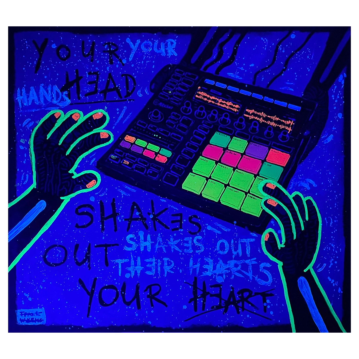 Artwork -_0011_YOUR HEAD SHAKES OUT YOUR HEART blacklight - Frank Willems