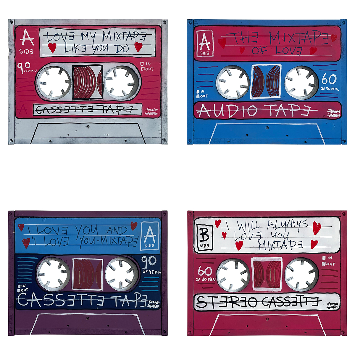 MIXTAPE - SET OF 4 LOVE MIXTAPES